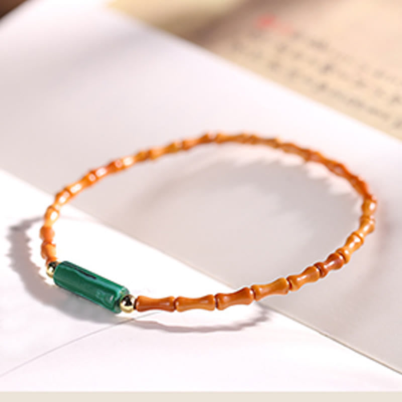 Ultra-fine Olive Pit Peace Bracelet