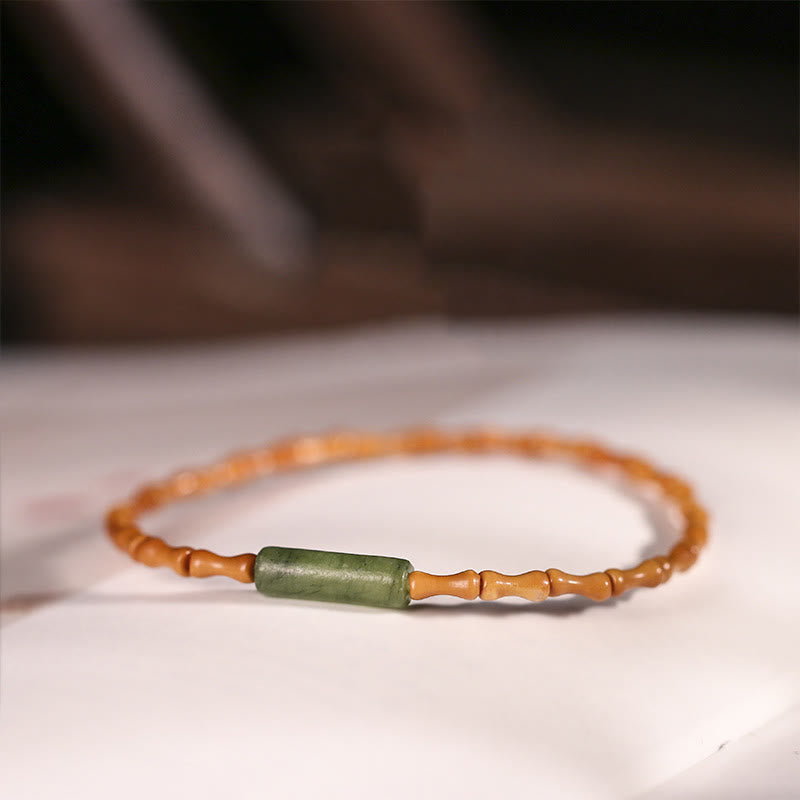 Ultra-fine Olive Pit Peace Bracelet