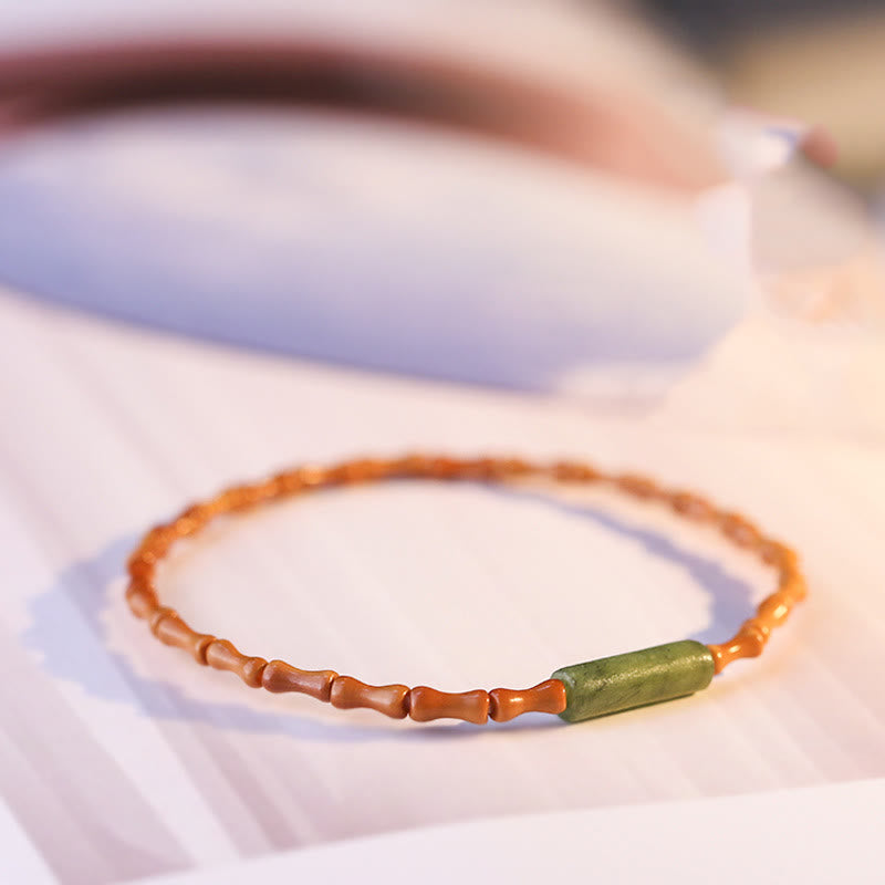Ultra-fine Olive Pit Peace Bracelet