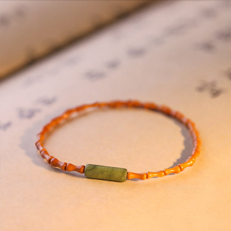 Ultra-fine Olive Pit Peace Bracelet