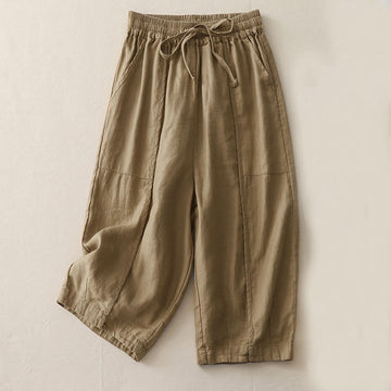 Breathable Cropped Wide-Leg Mindful Movement Pants