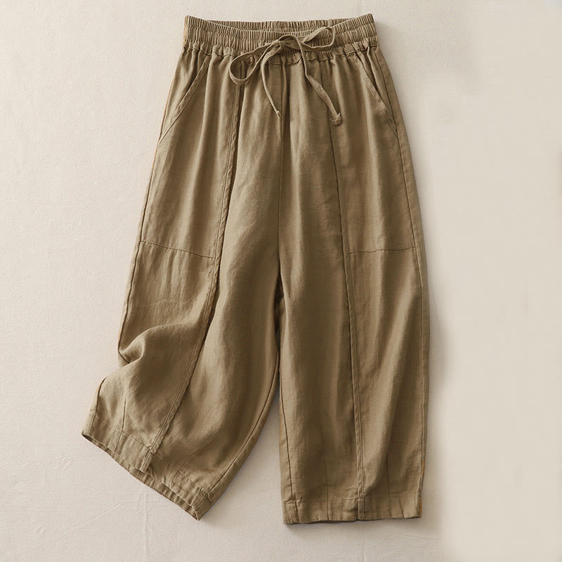 Breathable Cropped Wide-Leg Mindful Movement Pants
