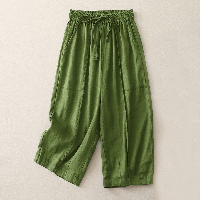 Breathable Cropped Wide-Leg Mindful Movement Pants