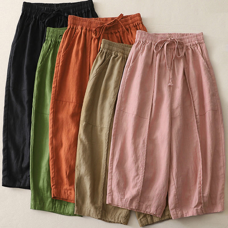 Breathable Cropped Wide-Leg Mindful Movement Pants