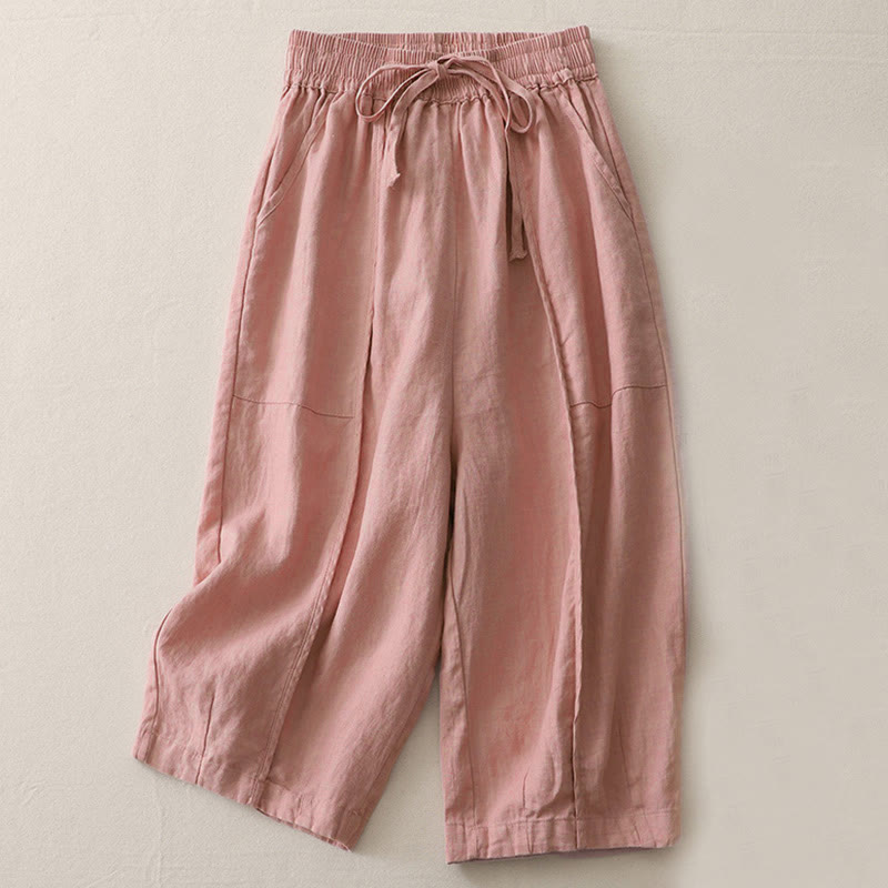 Breathable Cropped Wide-Leg Mindful Movement Pants