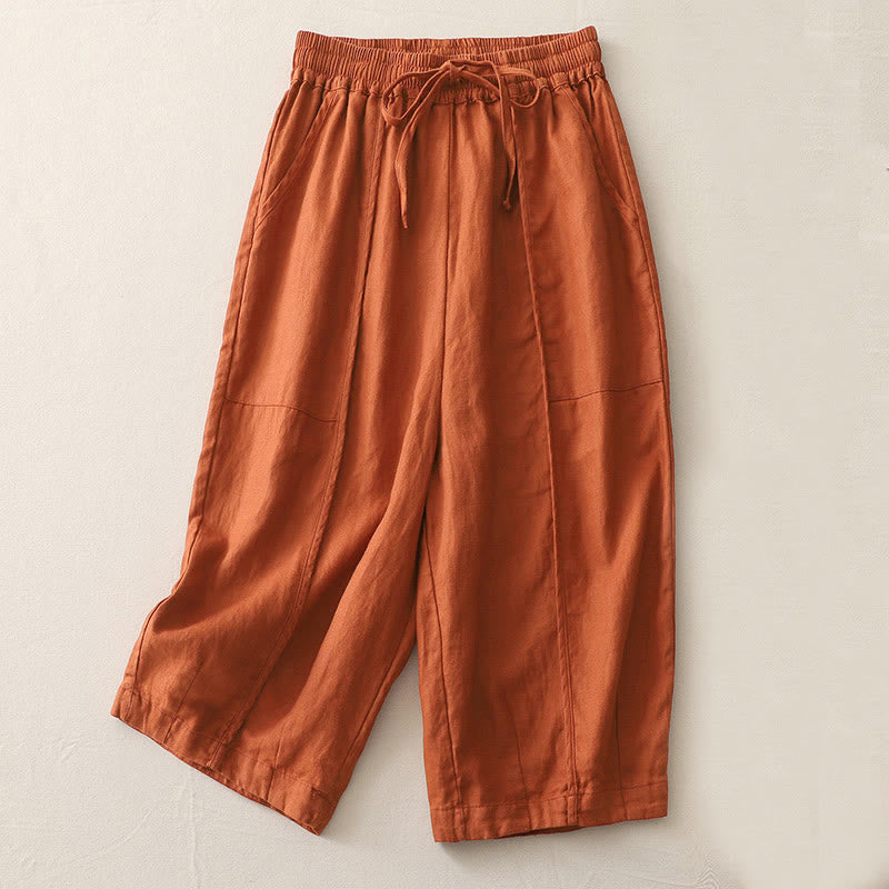 Breathable Cropped Wide-Leg Mindful Movement Pants