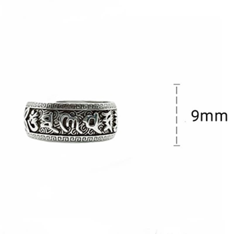 Om Mani Padme Hum Copper Adjustable Wealth Ring