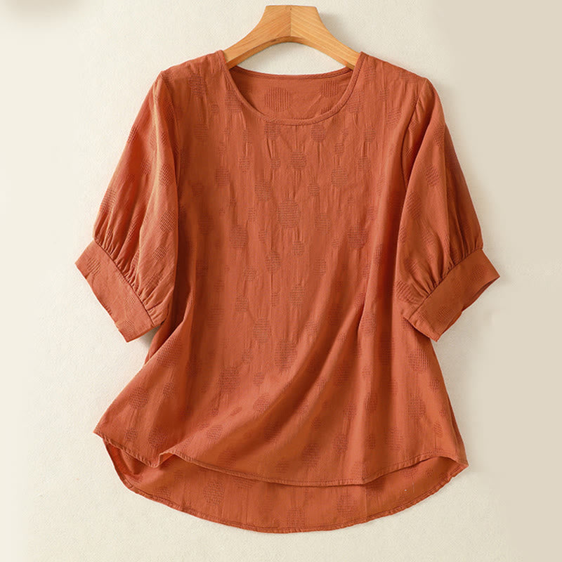 2pcs Plain Women's Short Sleeve Shirt Harem Pants Meditation Clothing Set