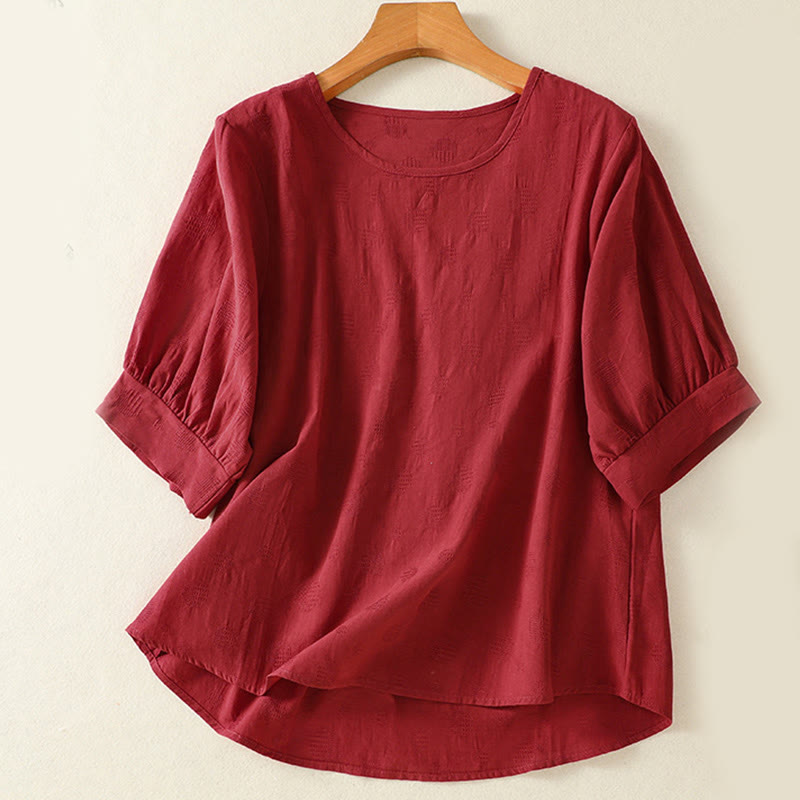 2pcs Plain Women's Short Sleeve Shirt Harem Pants Meditation Clothing Set
