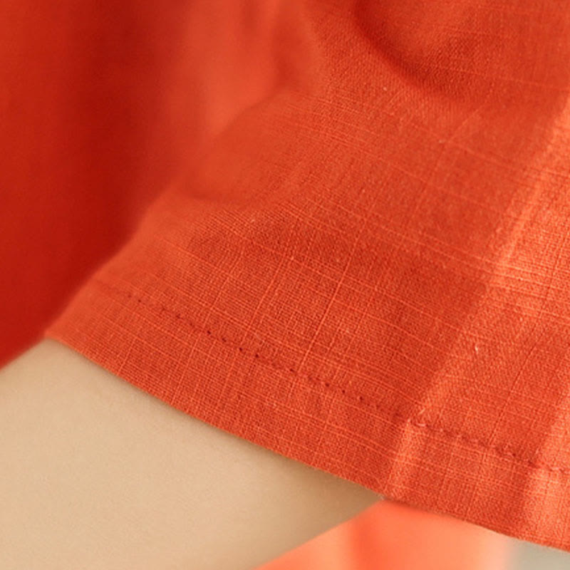 Breathable Cotton-Linen Loose-Fit Meditation Two-Piece Set
