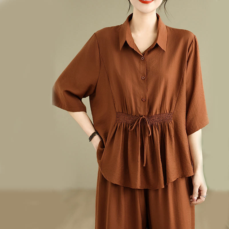 Breathable Cotton Loose-Fit Meditation Two-Piece Set