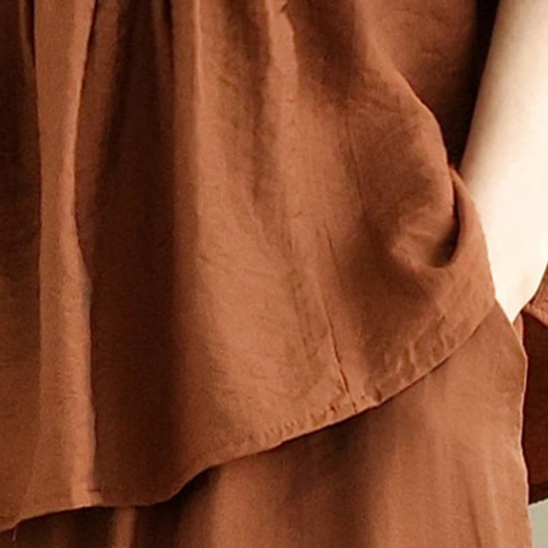 Breathable Cotton Loose-Fit Meditation Two-Piece Set