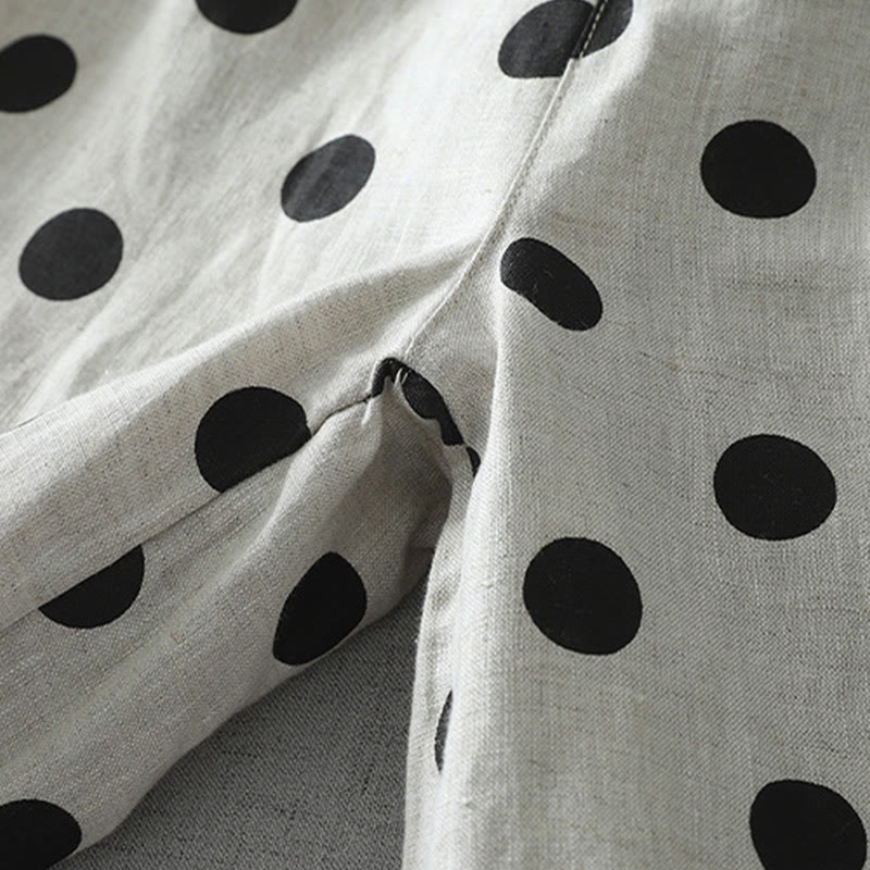 Tactile Cotton Linen Cropped Floral Meditation Harem Pants