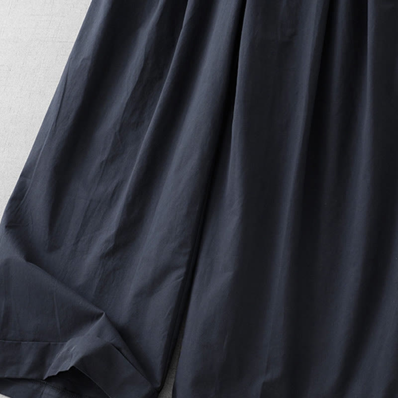 Lightweight Cropped Wide-Leg Meditation Pants with Pockets