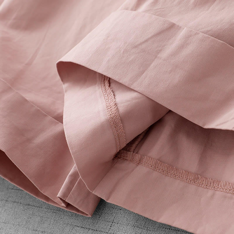 Lightweight Cropped Wide-Leg Meditation Pants with Pockets