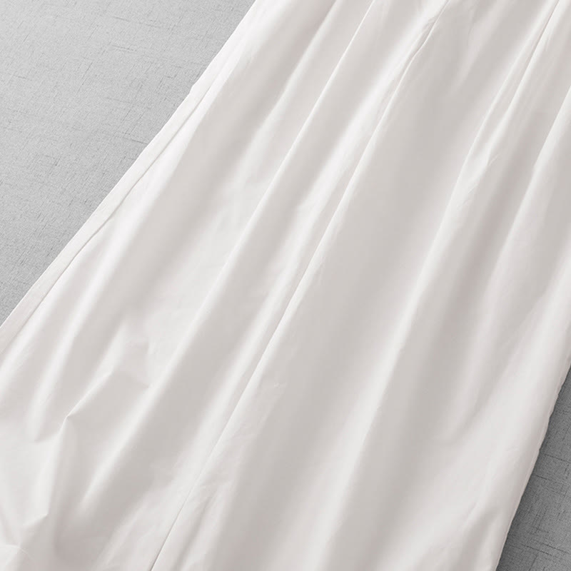 Lightweight Cropped Wide-Leg Meditation Pants with Pockets