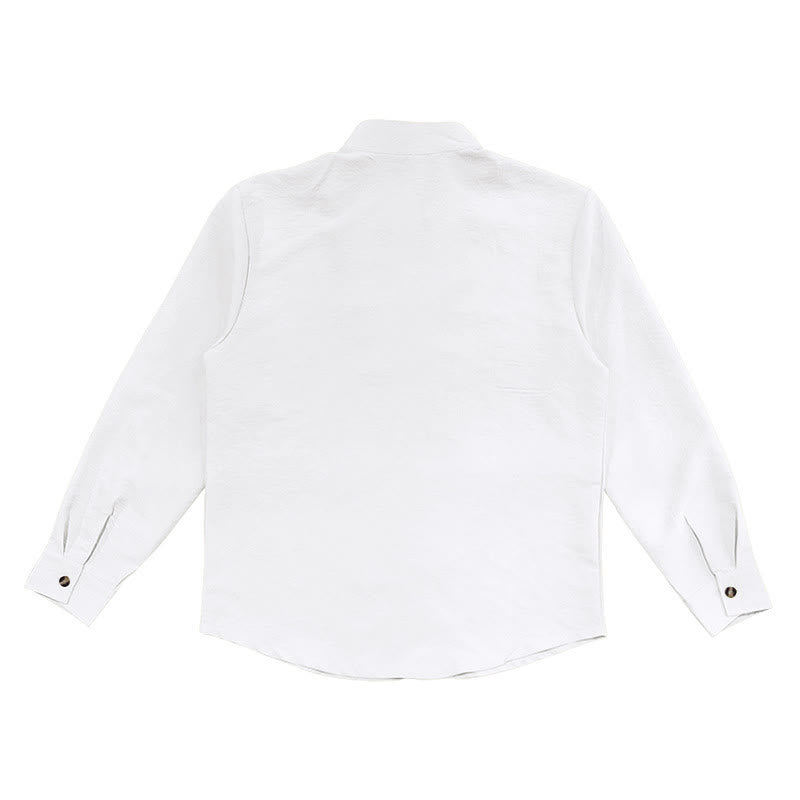 Solid Color Buttons Fall Long Sleeve Men's Shirt