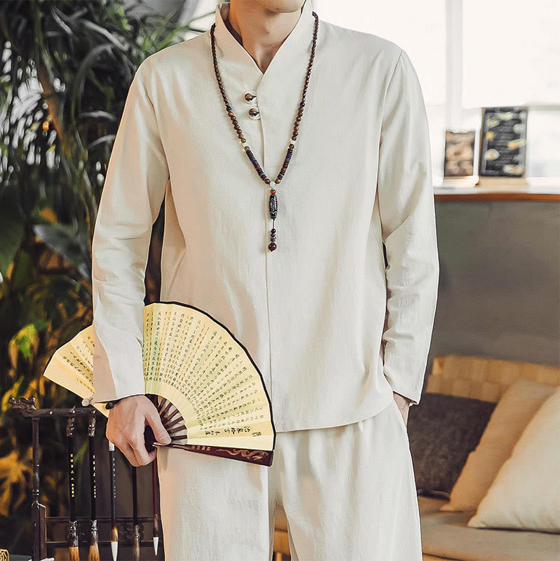 Tactile Cotton Blend Minimalist Men's Meditation Set