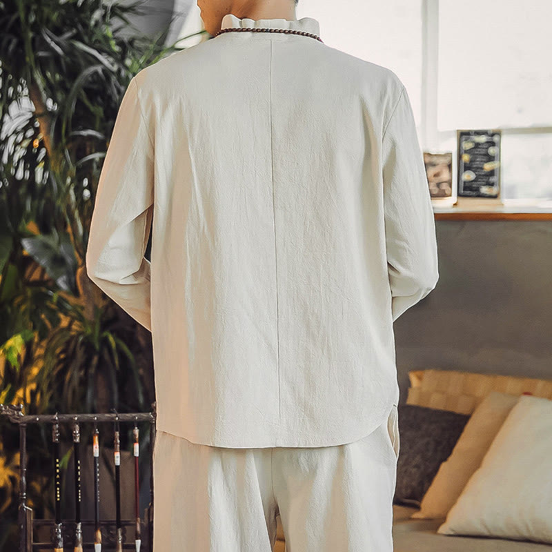 Tactile Cotton Blend Minimalist Men's Meditation Set