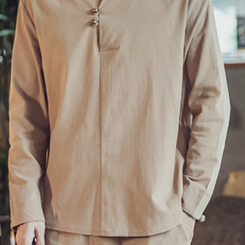 Tactile Cotton Blend Minimalist Men's Meditation Set