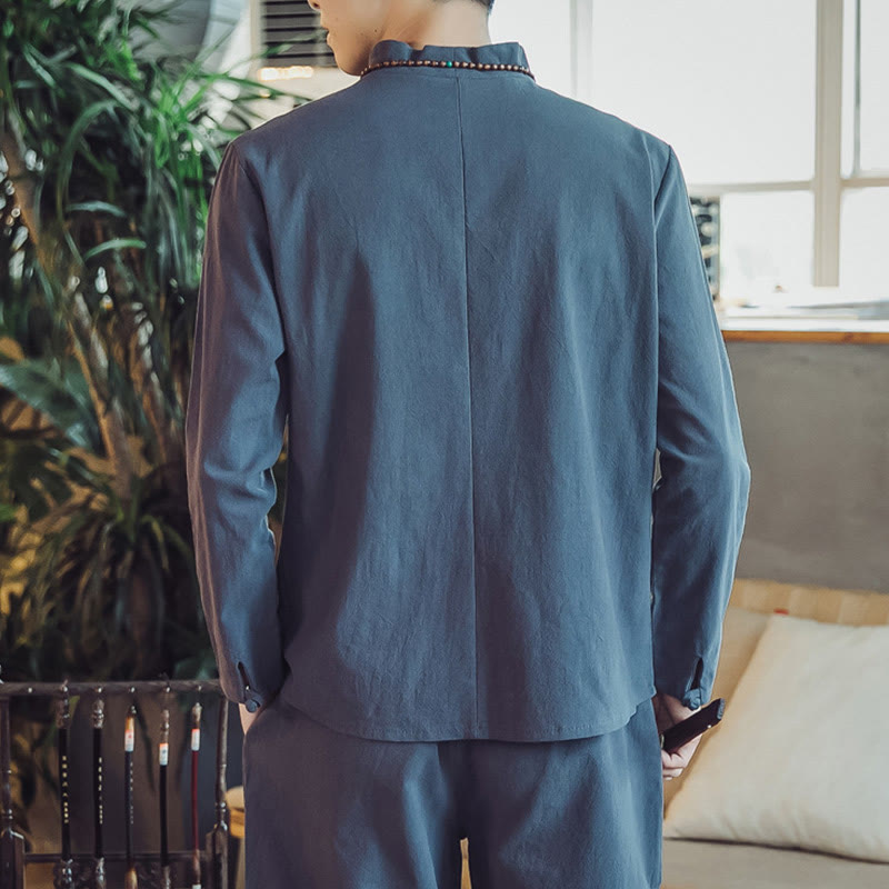 Tactile Cotton Blend Minimalist Men's Meditation Set