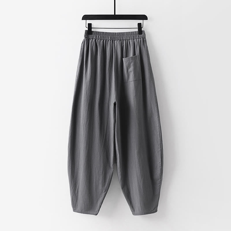 Tactile Cotton V-Neck Meditation Shirt and Pants Set