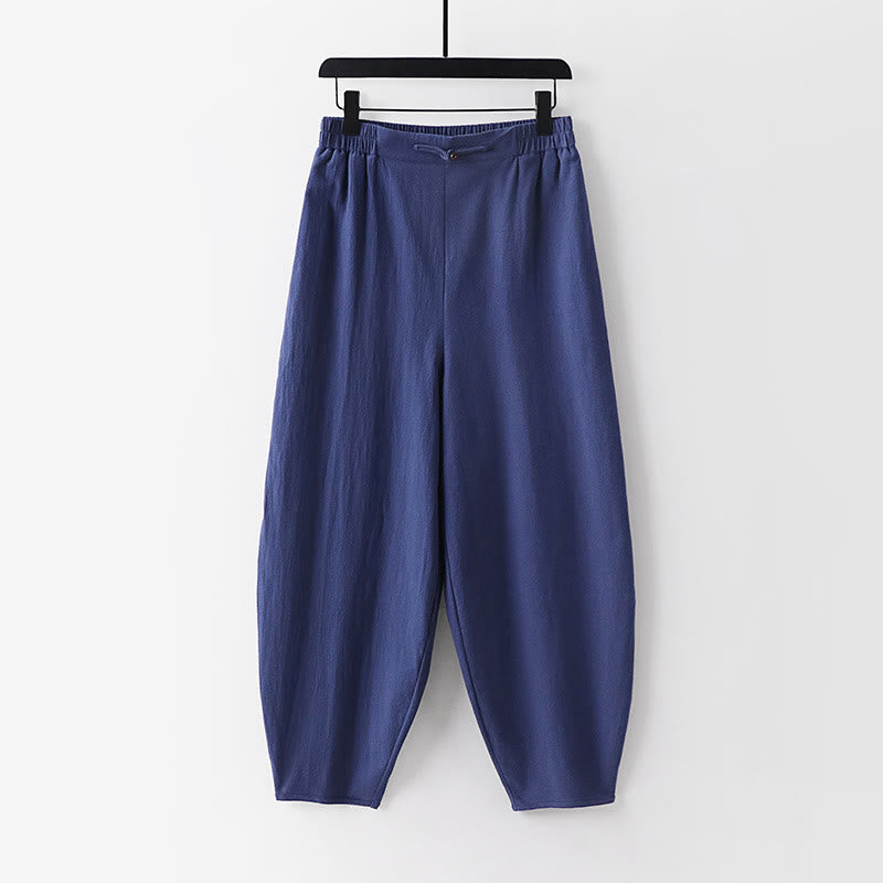 Tactile Cotton V-Neck Meditation Shirt and Pants Set