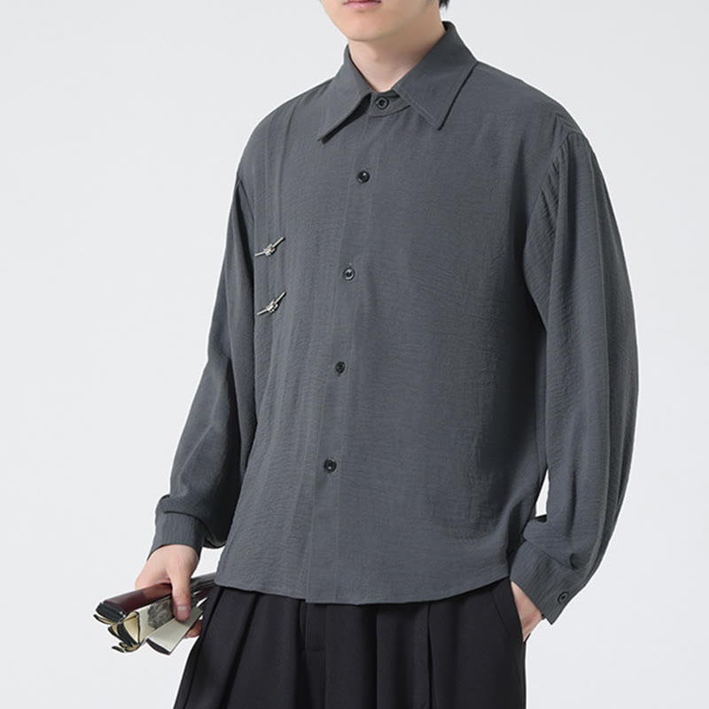 Breathable Stand Collar Long Sleeve Meditation Shirt