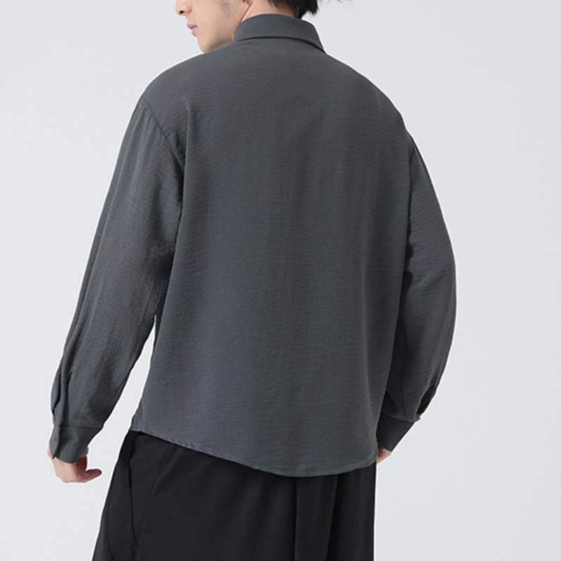 Breathable Stand Collar Long Sleeve Meditation Shirt