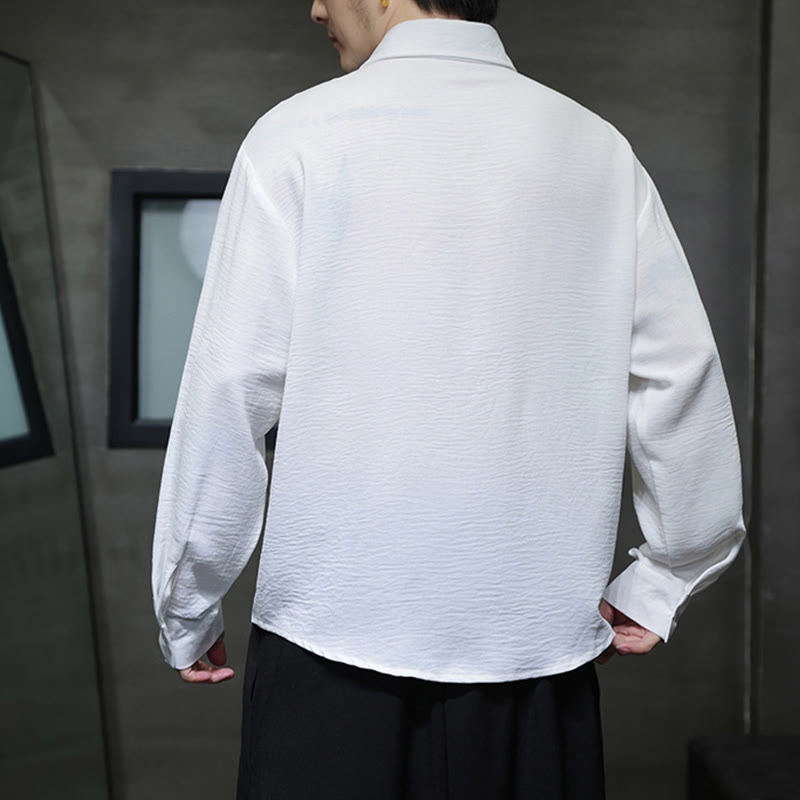 Breathable Stand Collar Long Sleeve Meditation Shirt