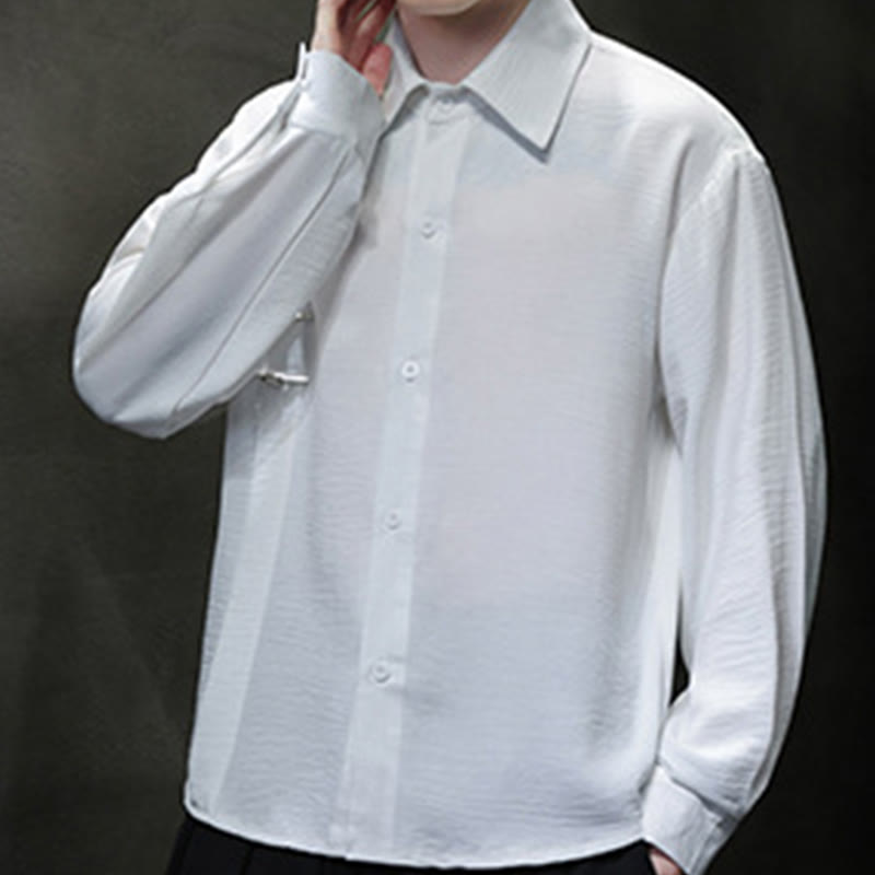 Breathable Stand Collar Long Sleeve Meditation Shirt