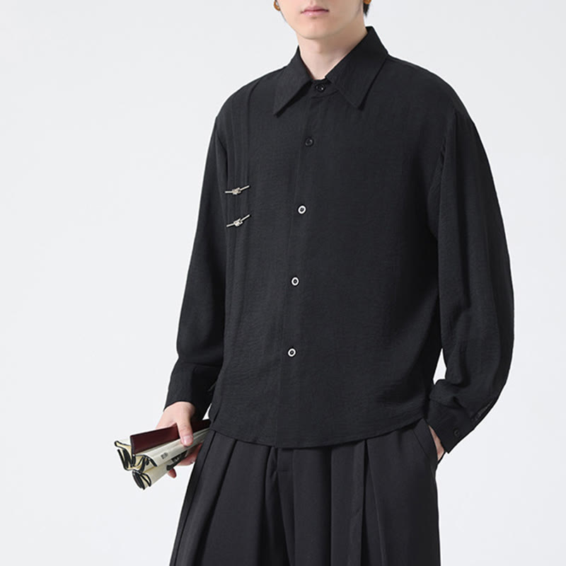 Breathable Stand Collar Long Sleeve Meditation Shirt