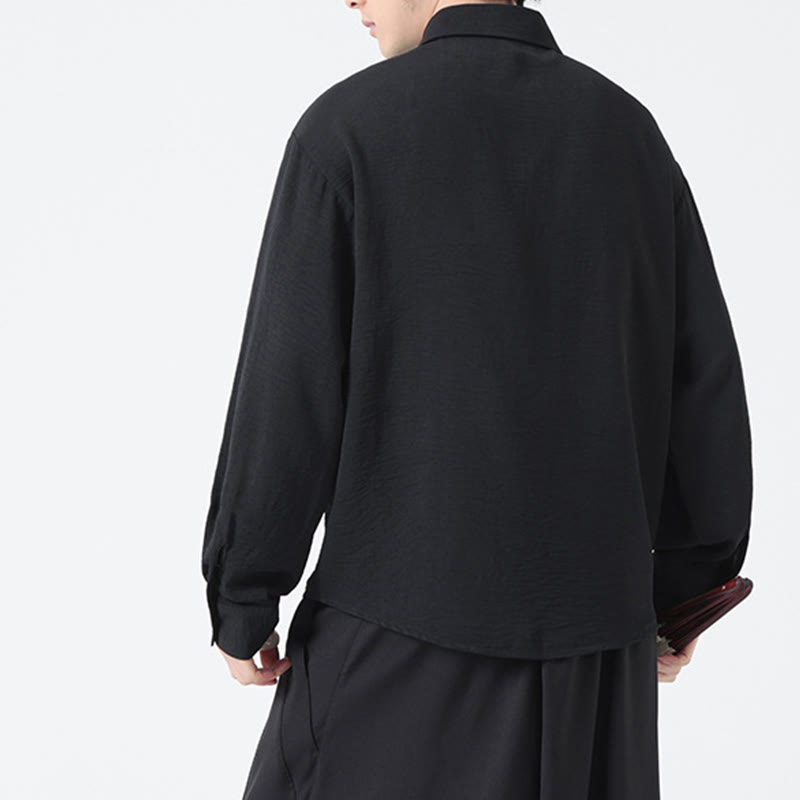 Breathable Stand Collar Long Sleeve Meditation Shirt