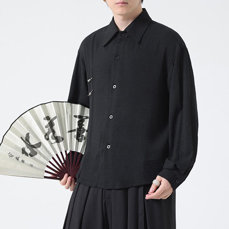 Breathable Stand Collar Long Sleeve Meditation Shirt