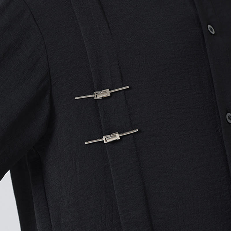 Breathable Stand Collar Long Sleeve Meditation Shirt