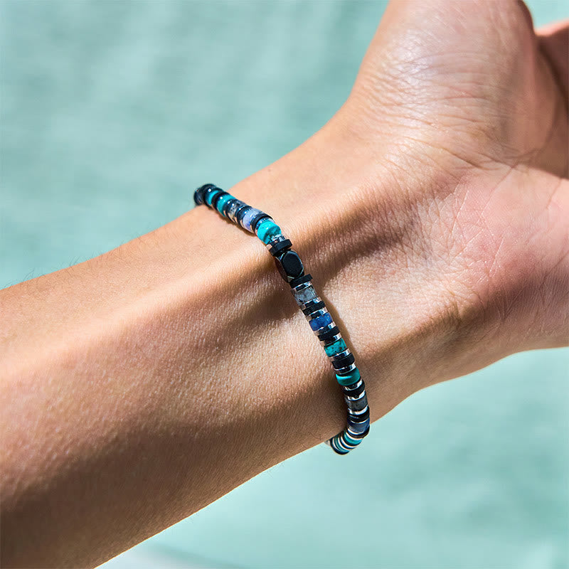 Various Stones Hematite Turquoise Emperor Stone Powerful Support Bracelet