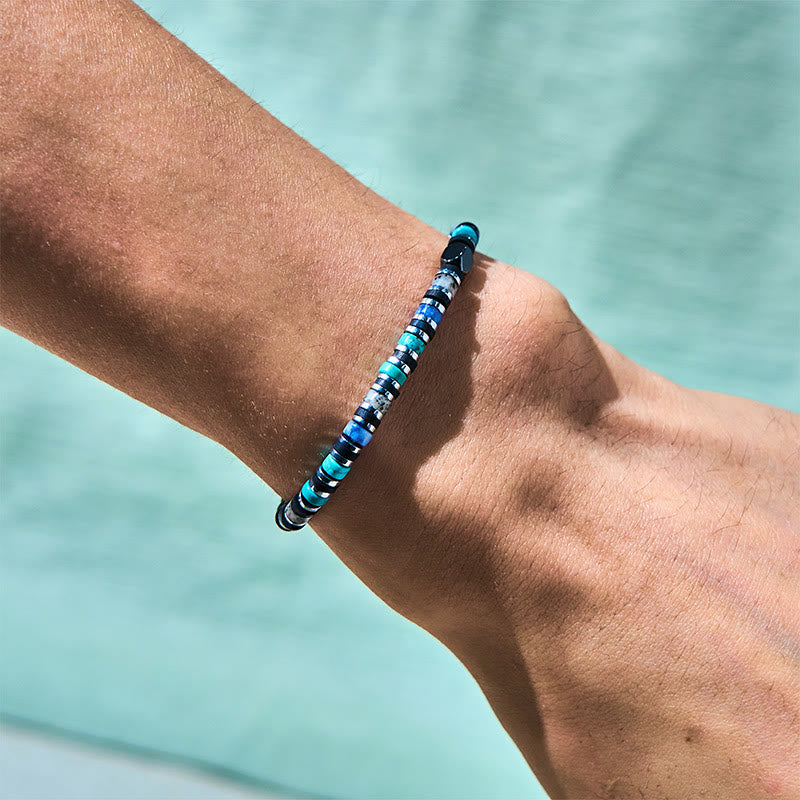 Various Stones Hematite Turquoise Emperor Stone Powerful Support Bracelet