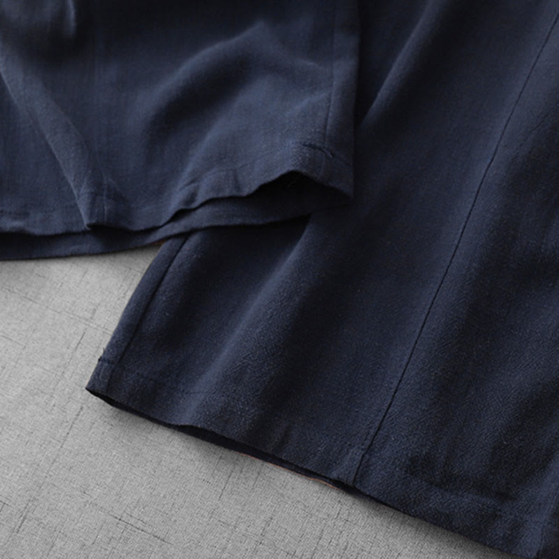 Breathable Cotton Straight-Leg Meditation Pants
