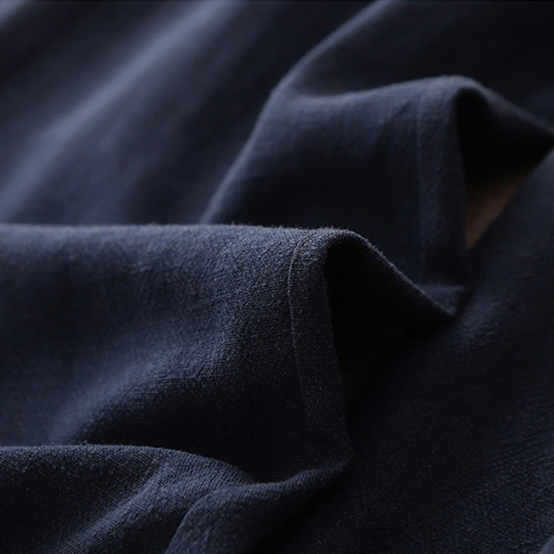 Breathable Cotton Straight-Leg Meditation Pants