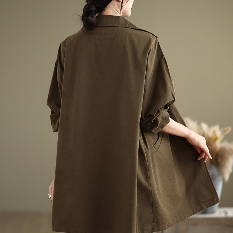 Breathable Cotton Linen Minimalist Daily Grounding Jacket