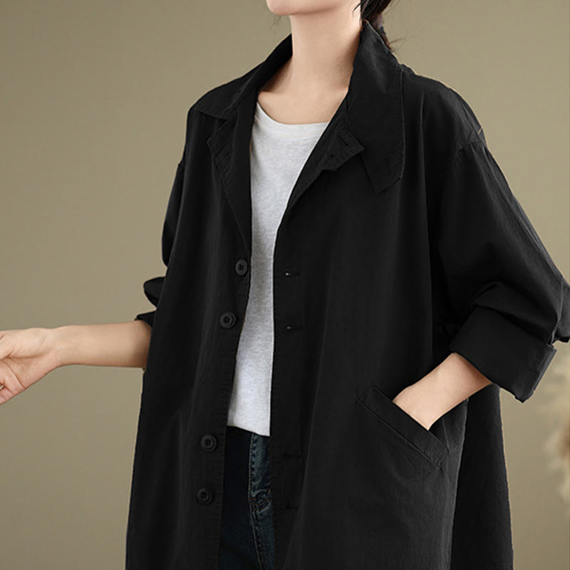 Breathable Cotton Linen Minimalist Daily Grounding Jacket