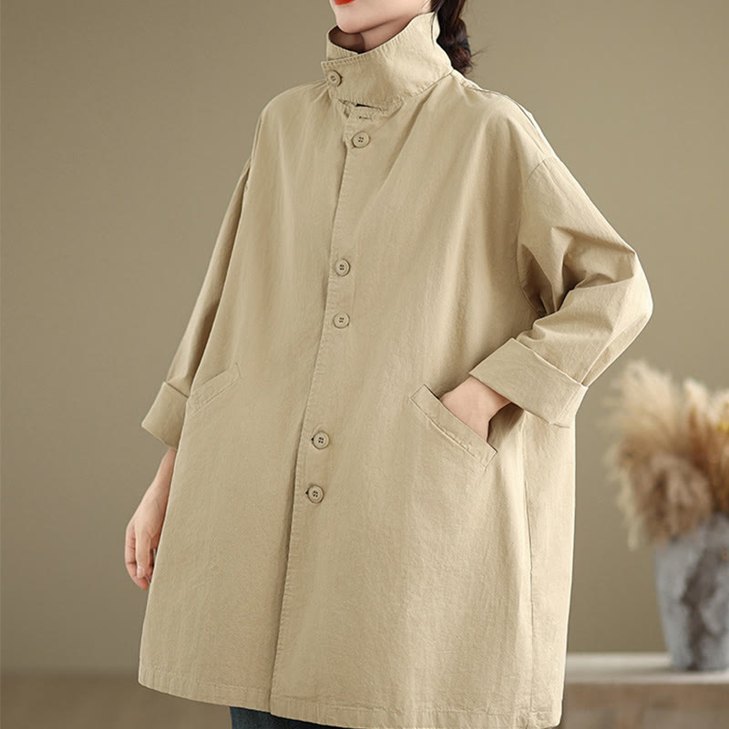 Breathable Cotton Linen Minimalist Daily Grounding Jacket