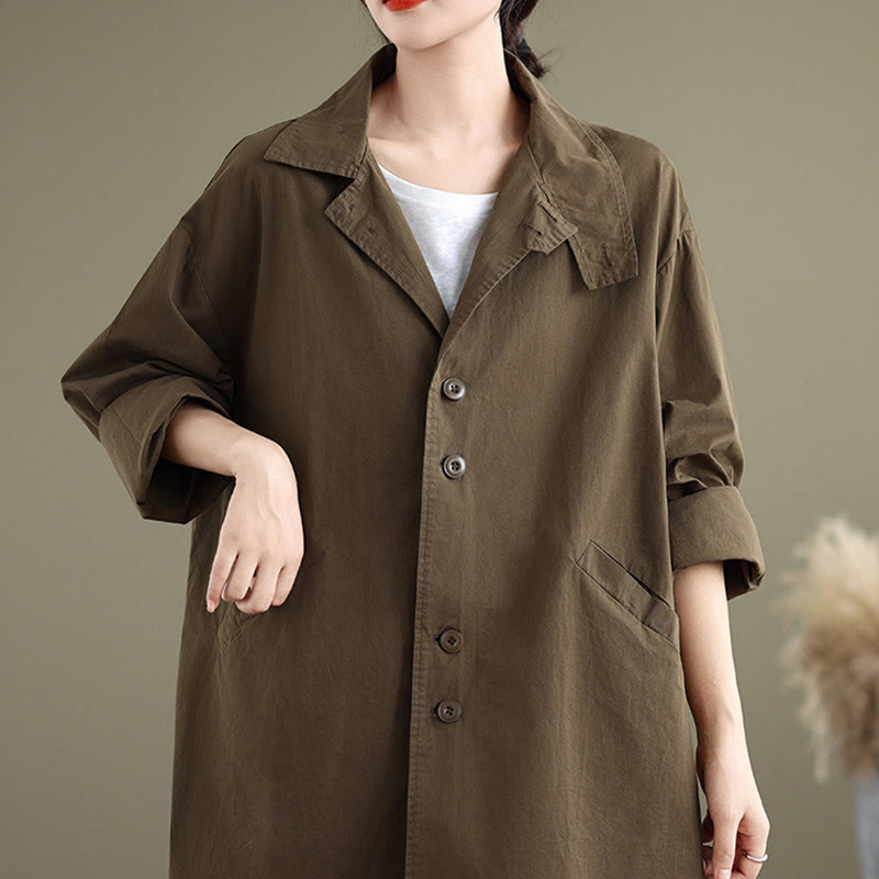 Breathable Cotton Linen Minimalist Daily Grounding Jacket