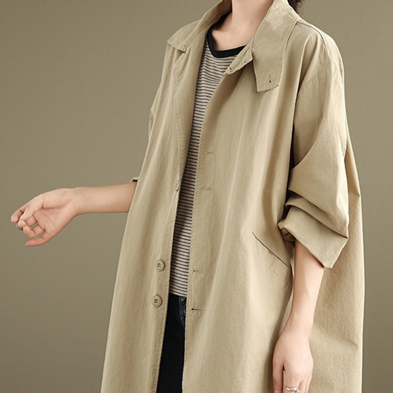 Breathable Cotton Linen Minimalist Daily Grounding Jacket