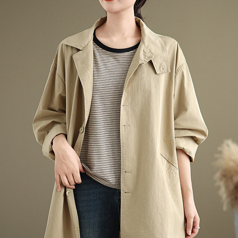 Breathable Cotton Linen Minimalist Daily Grounding Jacket