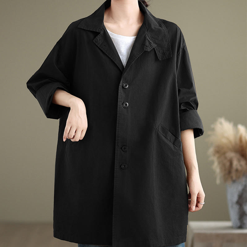 Breathable Cotton Linen Minimalist Daily Grounding Jacket