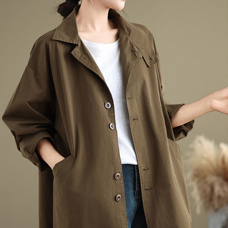 Breathable Cotton Linen Minimalist Daily Grounding Jacket