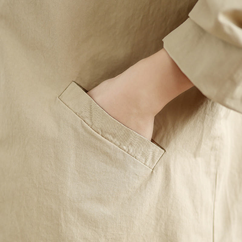 Breathable Cotton Linen Minimalist Daily Grounding Jacket