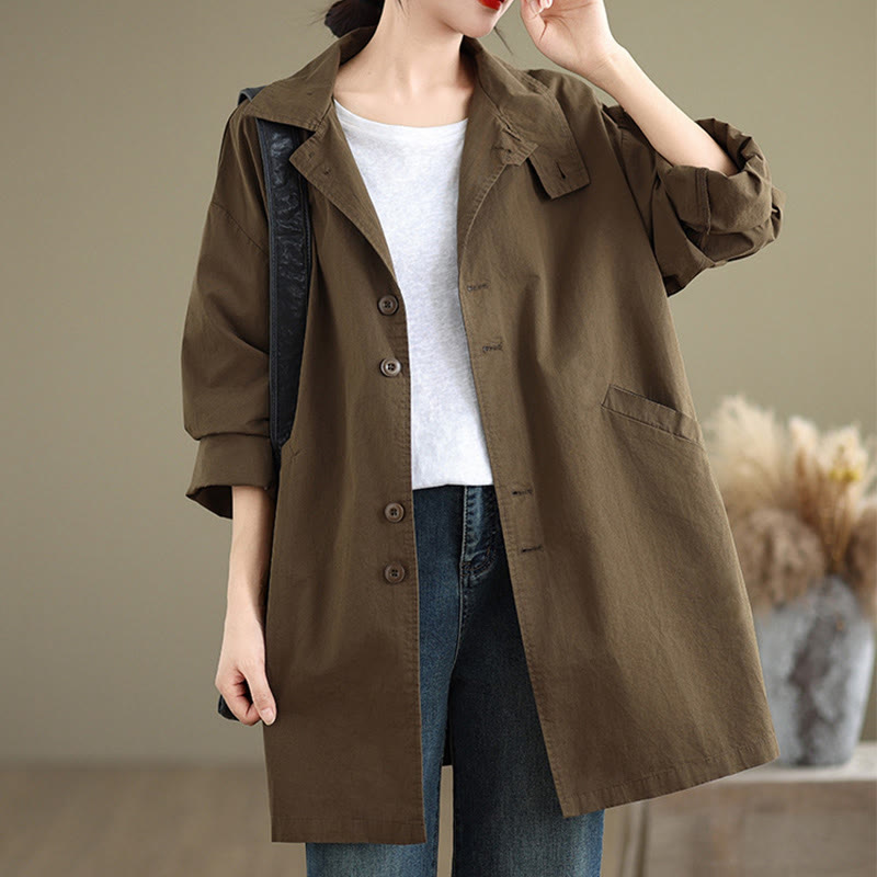 Breathable Cotton Linen Minimalist Daily Grounding Jacket