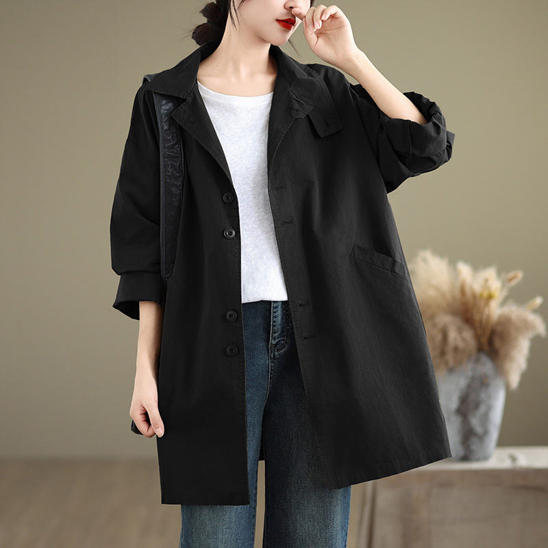 Breathable Cotton Linen Minimalist Daily Grounding Jacket